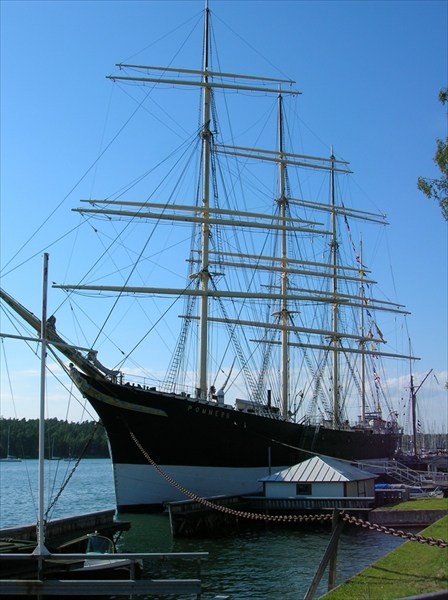 Трехмачтовый барк Pommern в Мариехамне